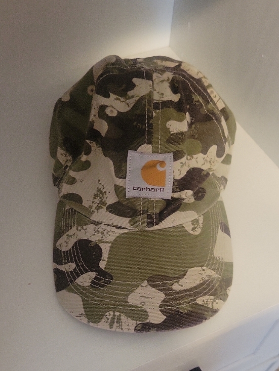 Carhartt Accessories - Carhartt One Size Velco back Olive Green Camo Hat with Brand Tag